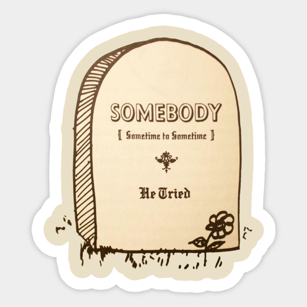 Gravestone of Kilgore Trout Vonnegut Sticker TeePublic